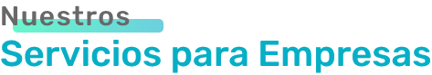 titulo nuestro servicios para empresas